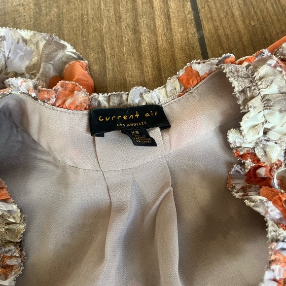 NWOT current air Ruffled Floral Mini Dress Xs - Picture 7 of 7